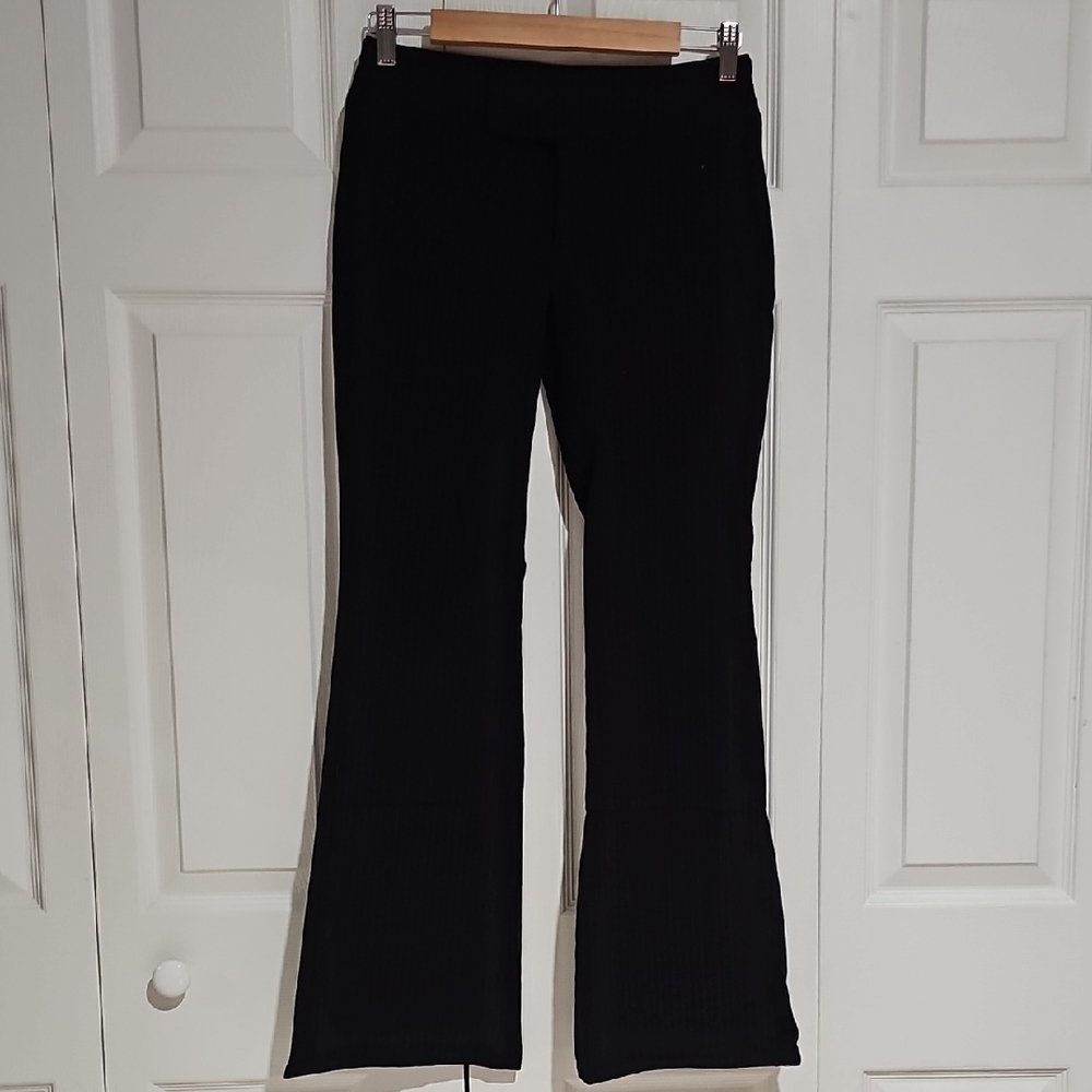 PS-383 Periscope Black Pinstripe Flare Pants – Size 3
